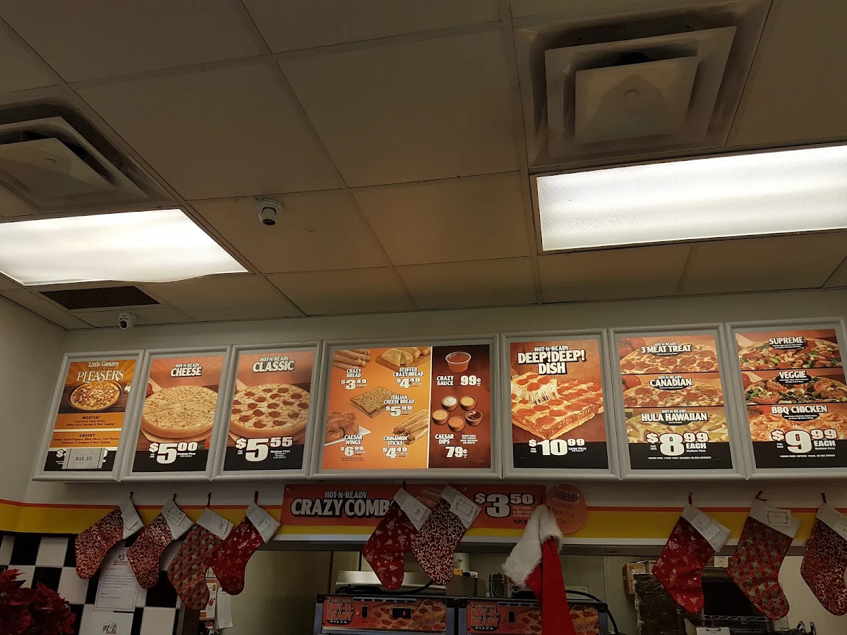 Menu, Little Caesars Pizza