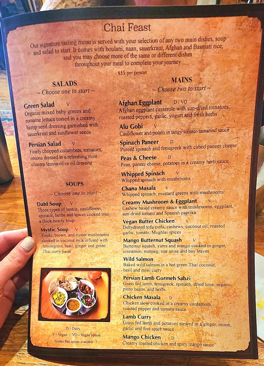 Menu, East Is East