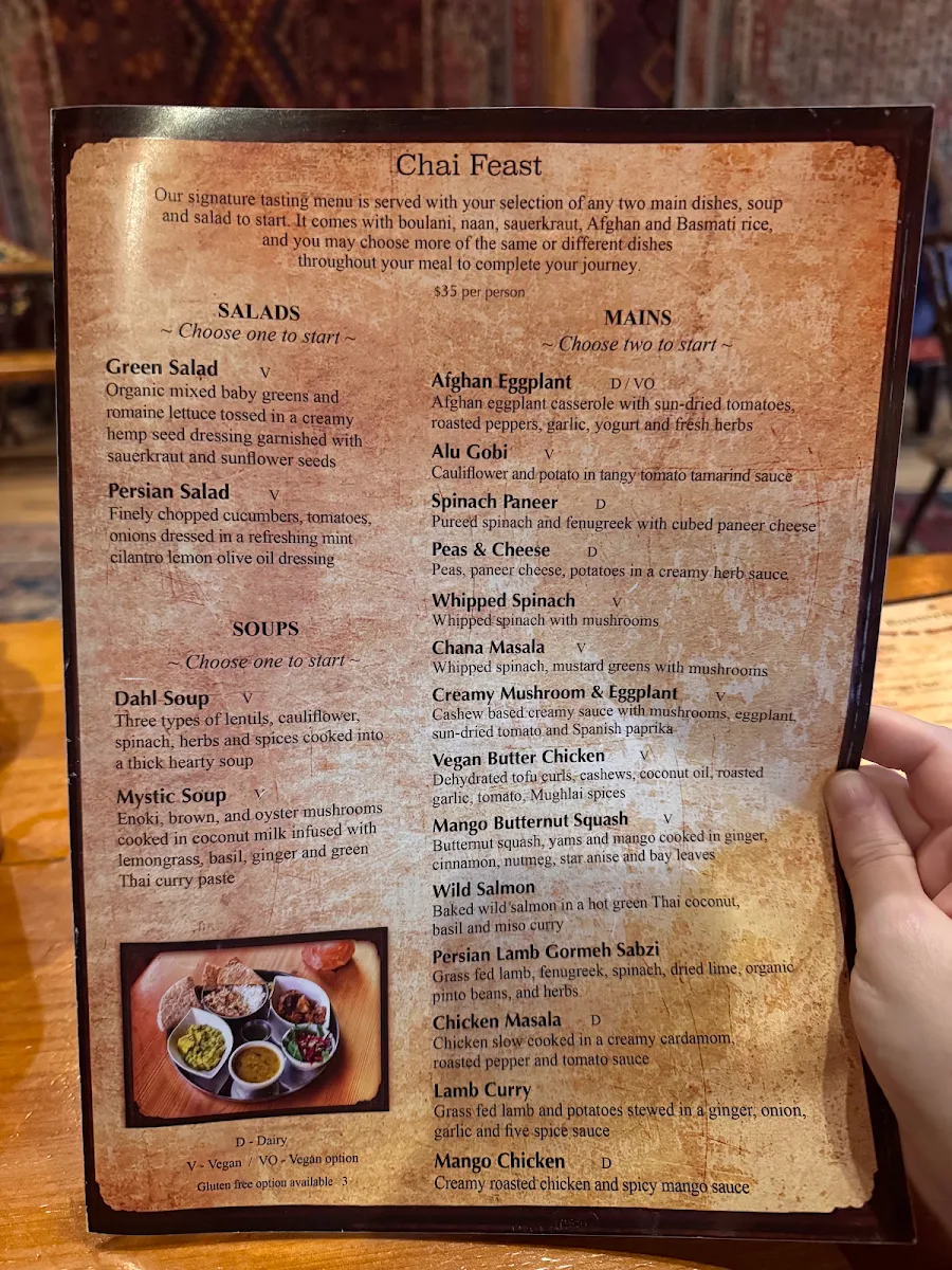 Menu, East Is East