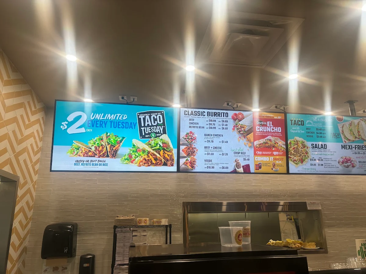 Menu, TacoTime