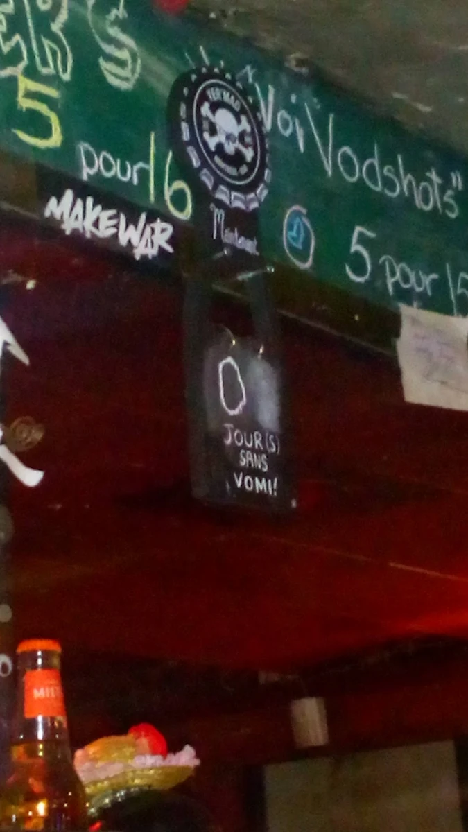 Menu, Yer'Mad Bistro Bar