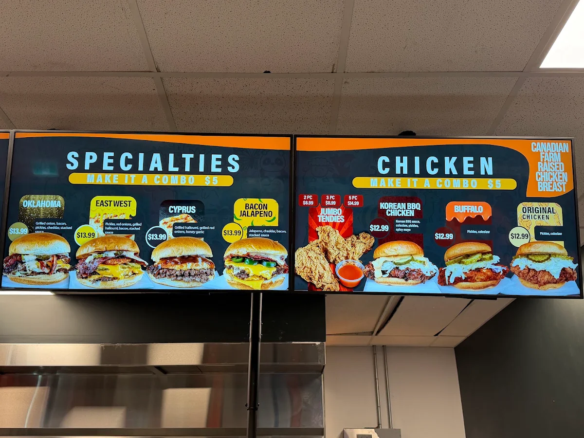 Menu, Stacked Burger Cherryhill