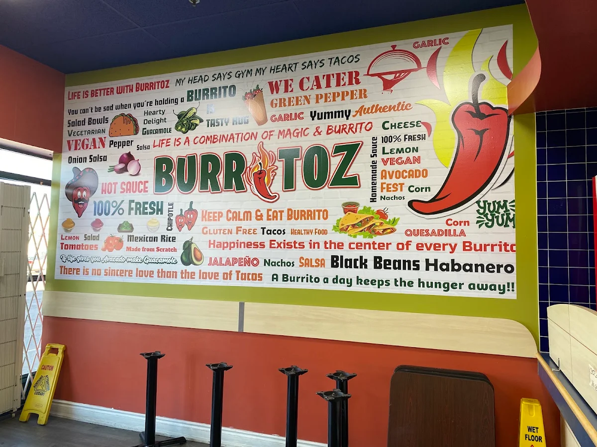 Menu, Burritoz Fresh Mexican Grill