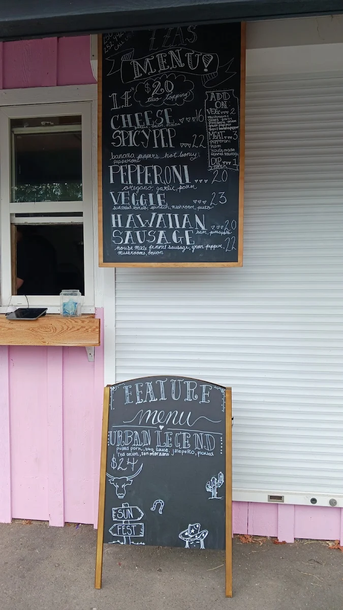 Menu, ZZA'S PIZZA