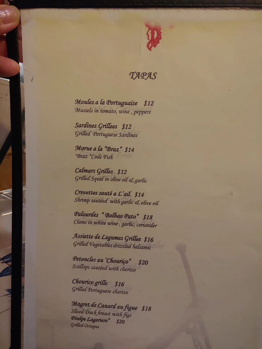Menu, La Sauvagine