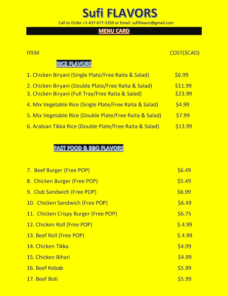 Menu photo 1