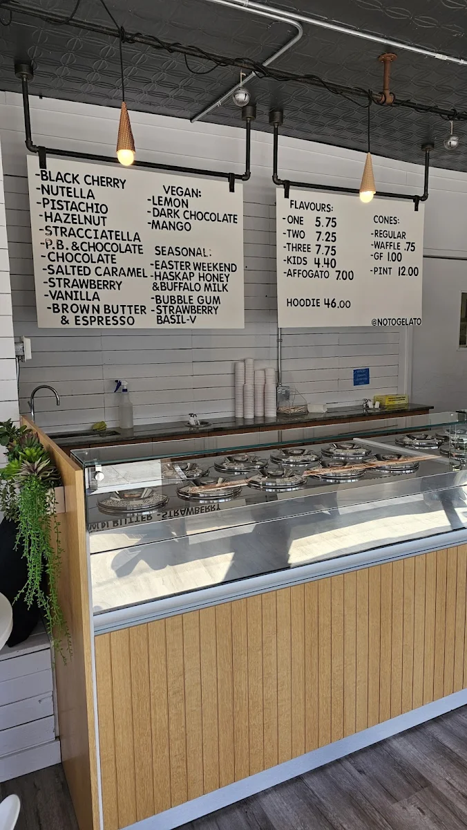 Menu, Noto Gelato