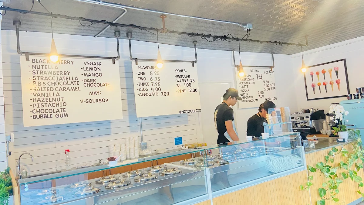 Menu, Noto Gelato
