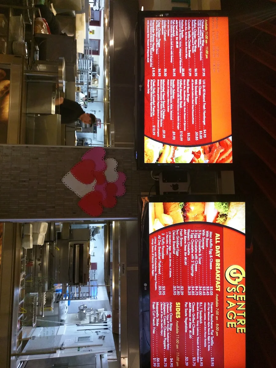 Menu, Centro