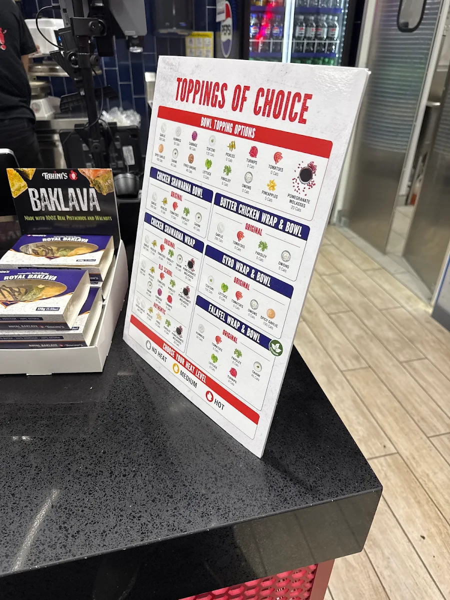 Menu, Tahini's Shawarma
