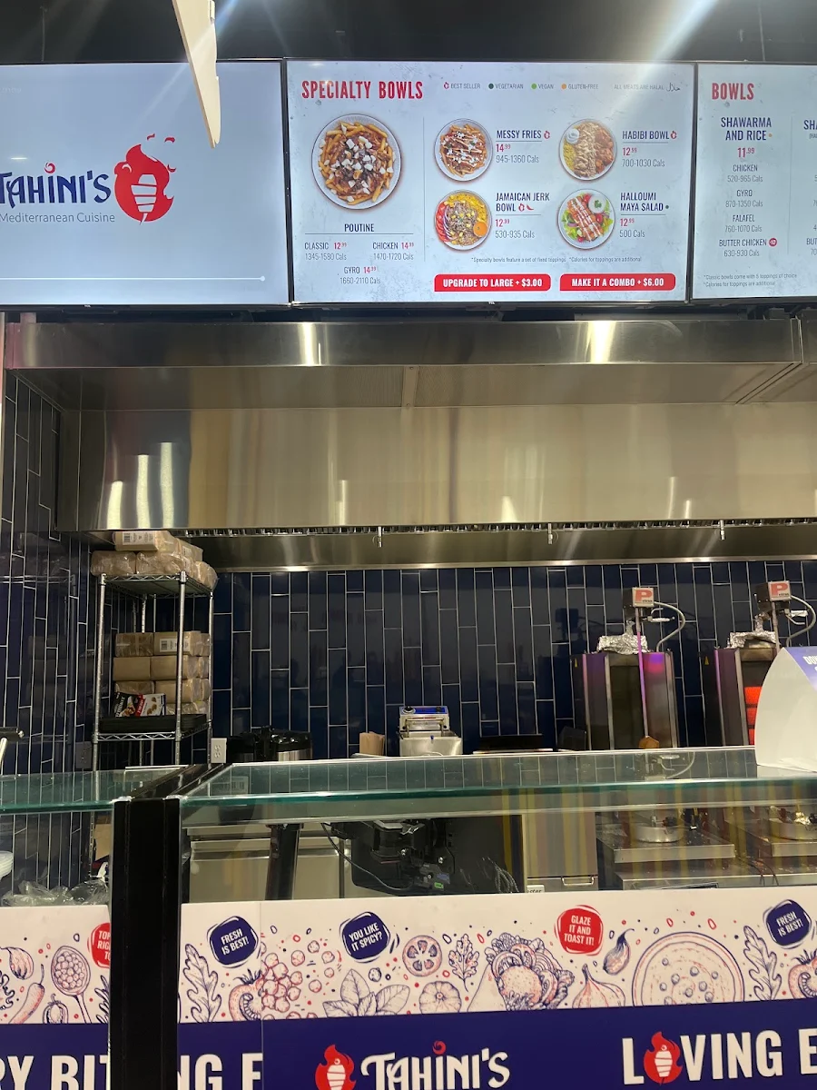 Menu, Tahini's Shawarma