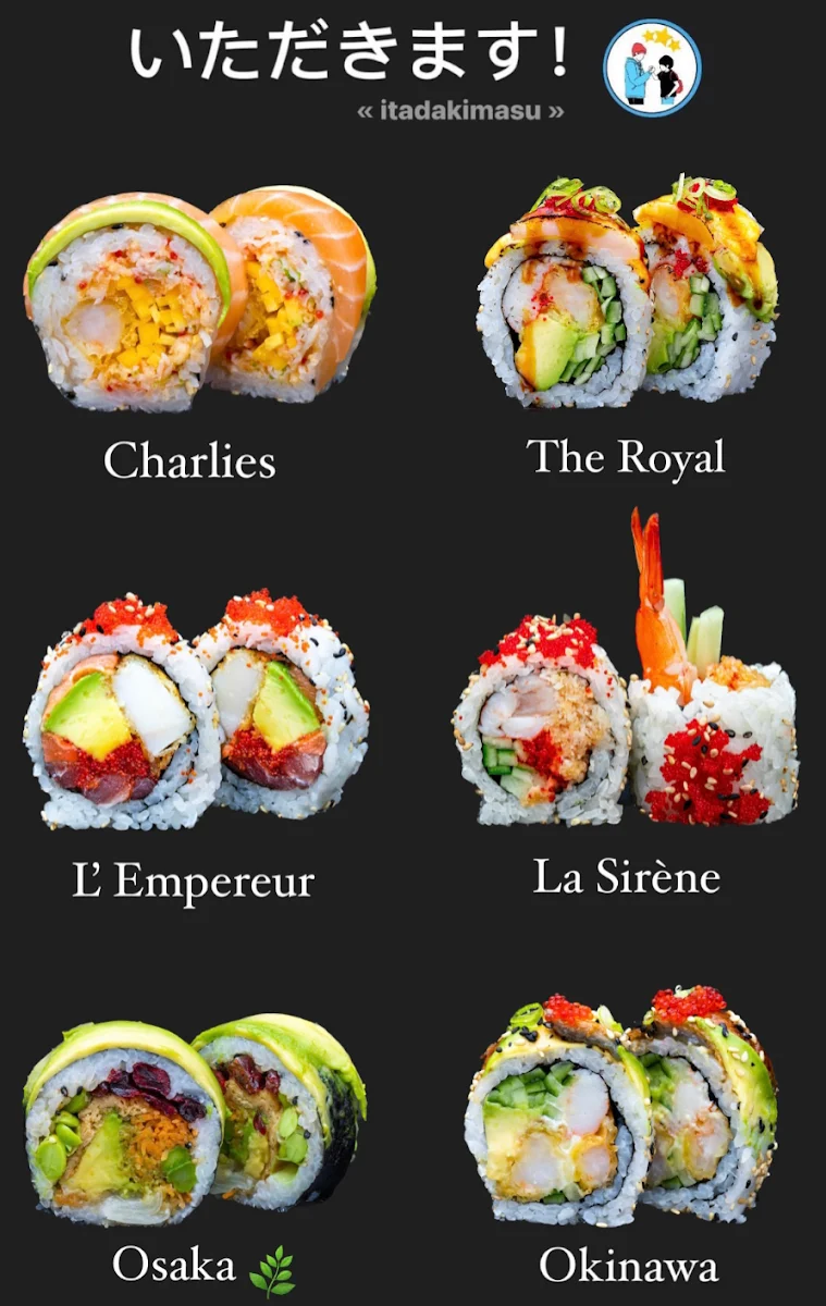 Menu, Les Frères Sushi