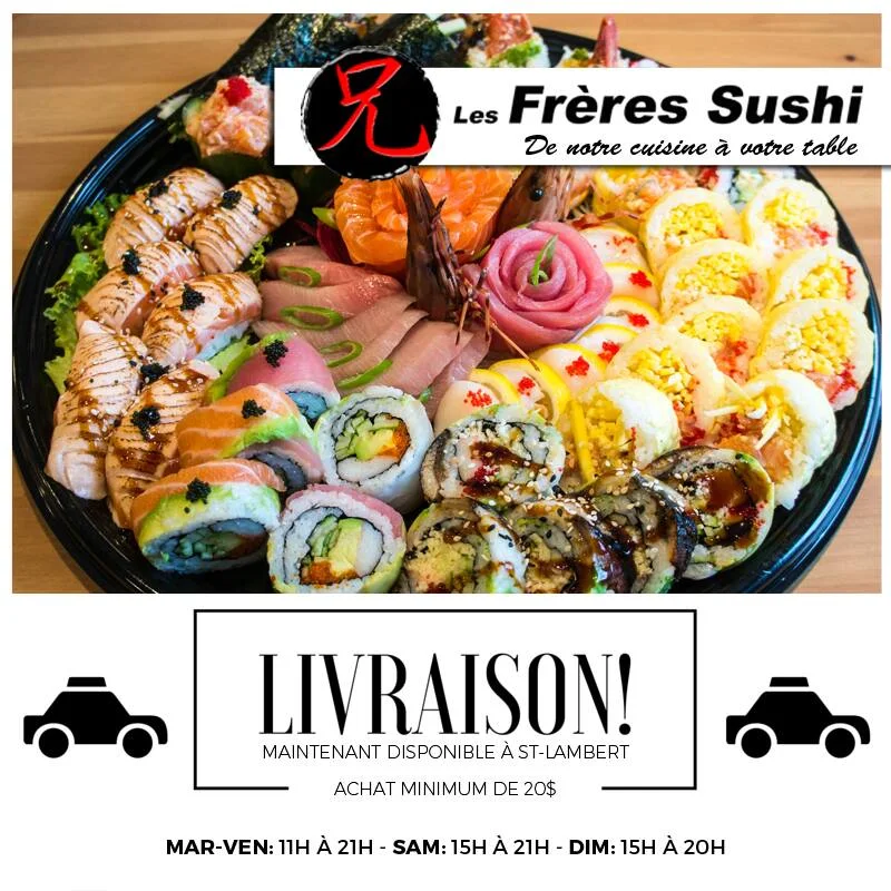 Menu, Les Frères Sushi