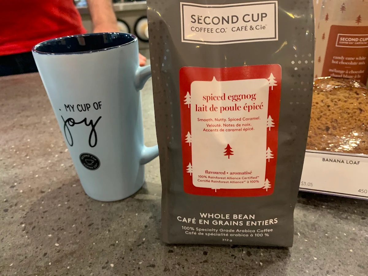 Menu, Second Cup Café