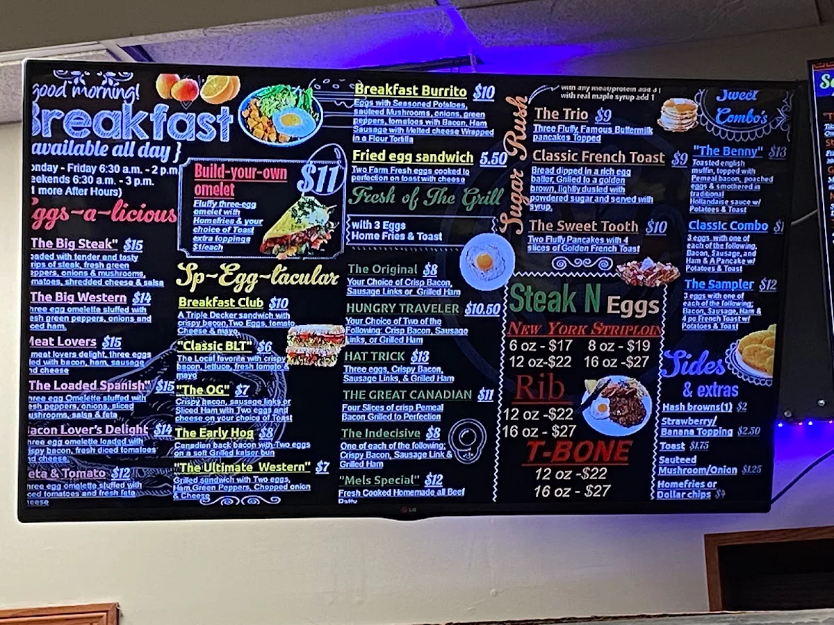 Menu, Taste of India Restaurant