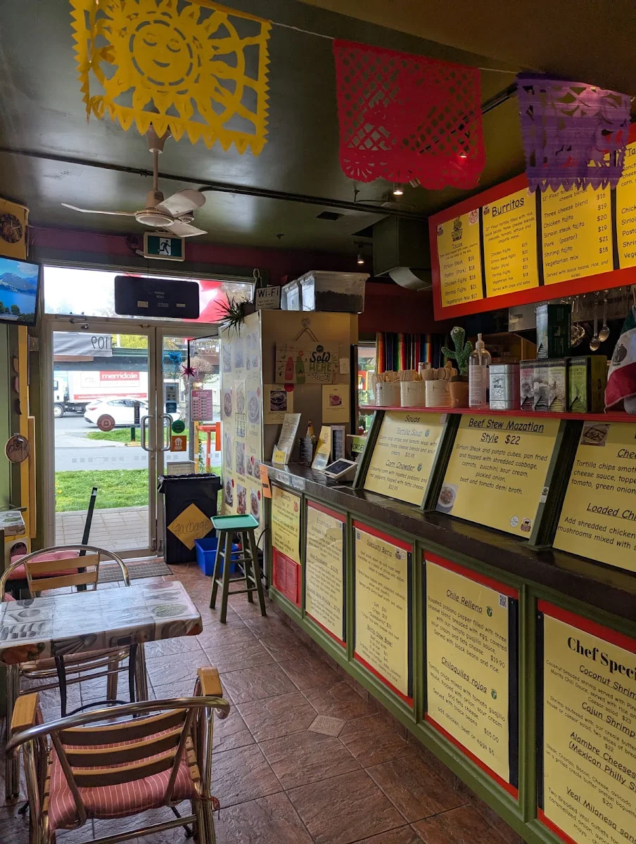 Menu, The New Mexican Village Fusión Cuisine