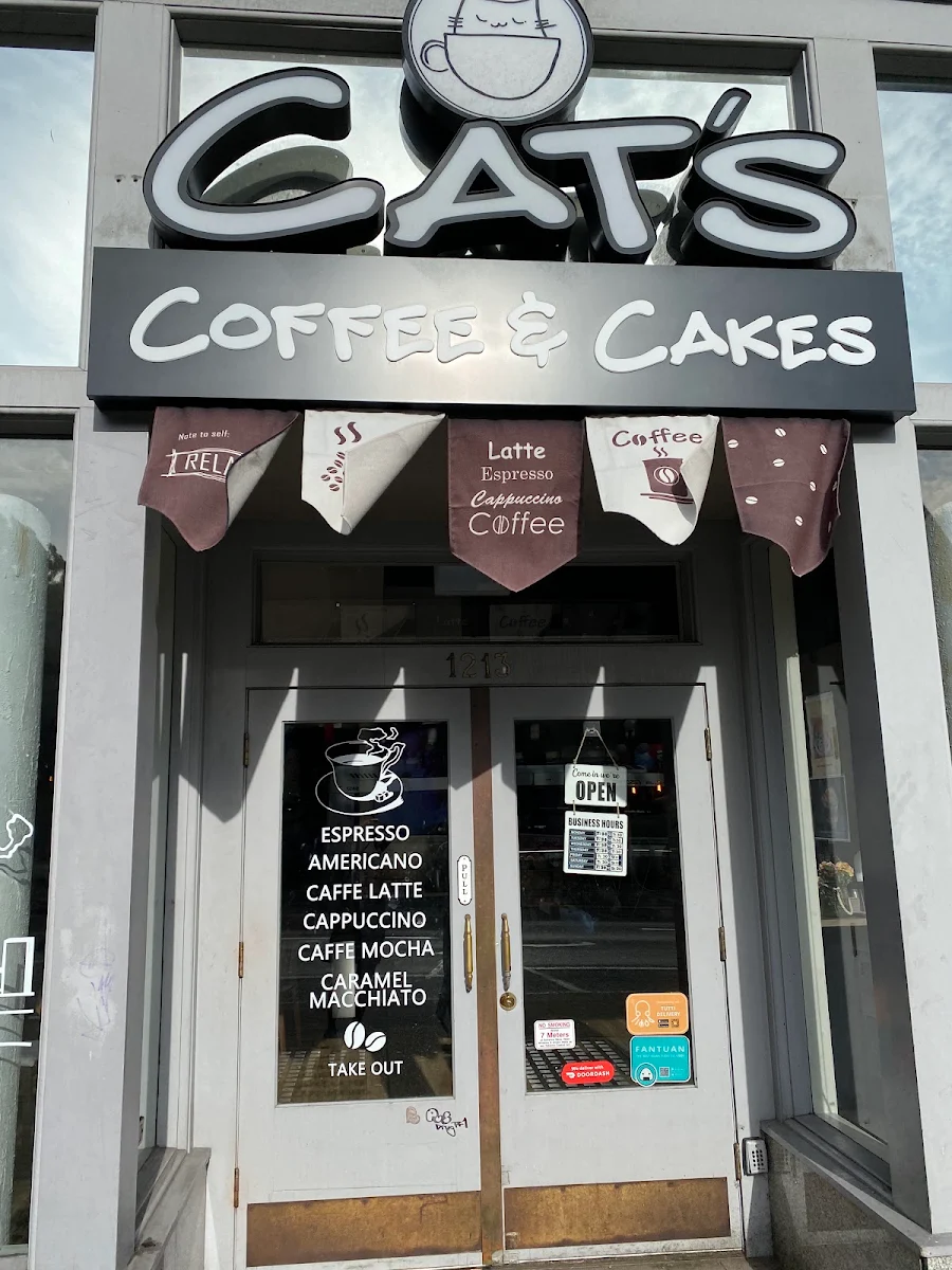 Menu, Cat's Coffee & Cake