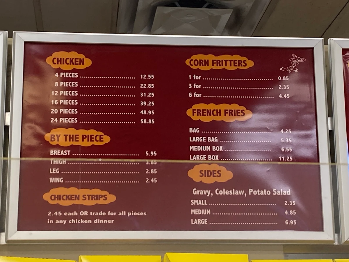 Menu, Chicken on the Way