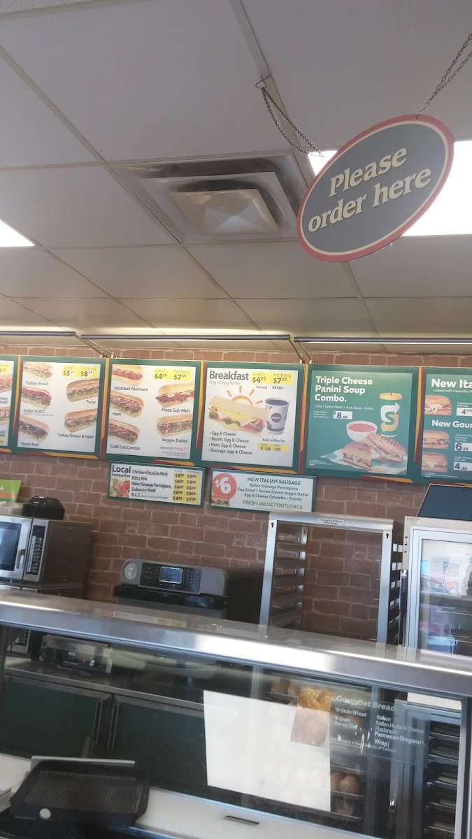 Menu, Subway