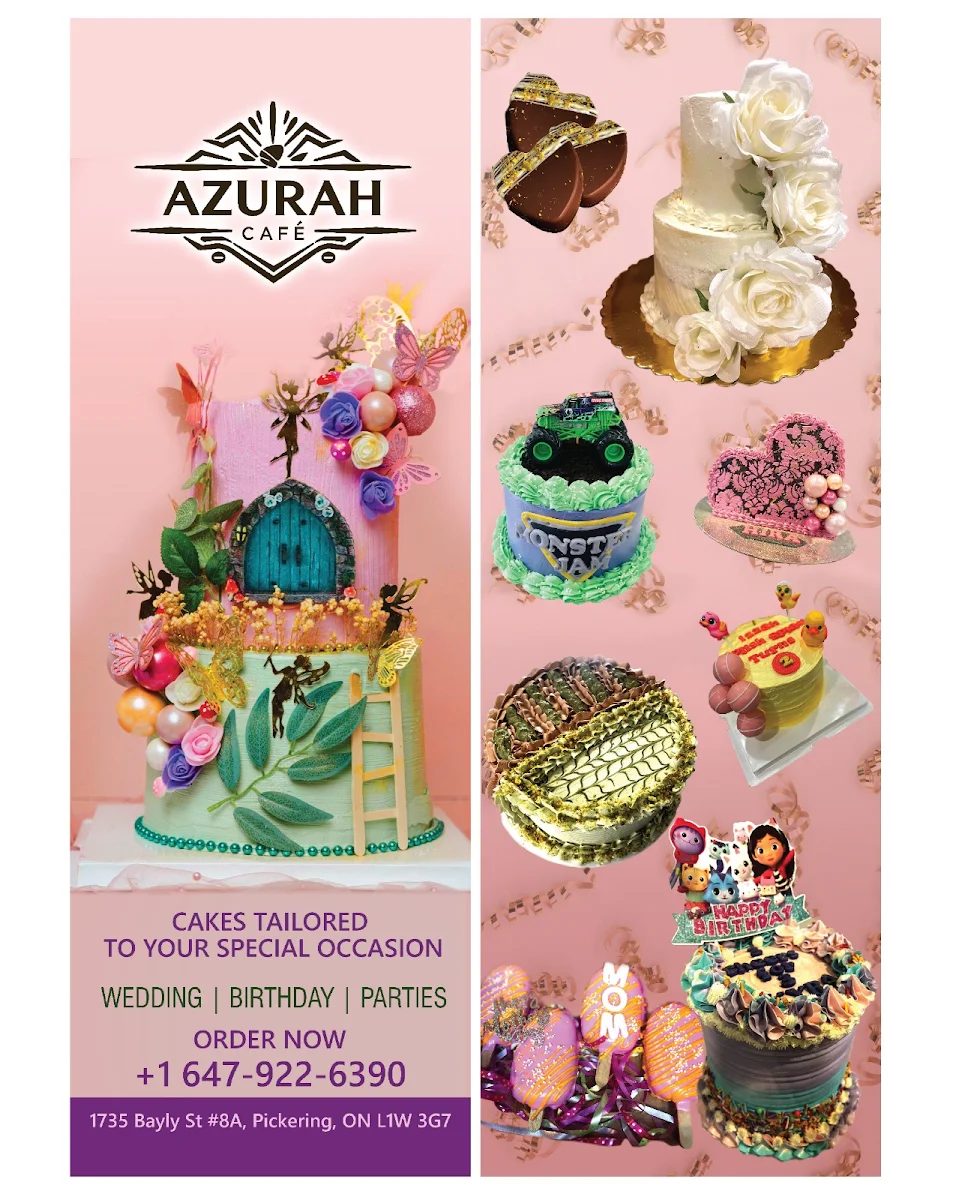 Menu, Azurah Cafe