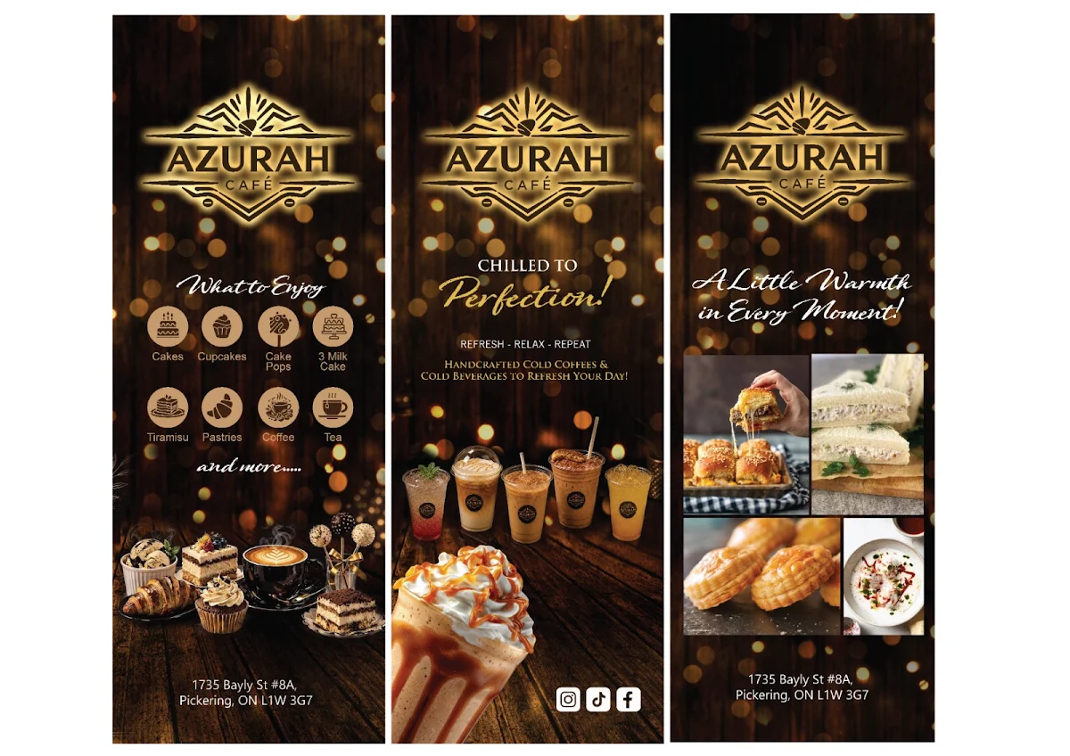 Menu, Azurah Cafe