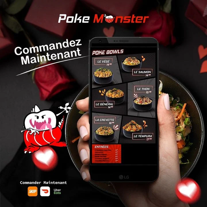 Menu, Poke Monster (Boul St-Charles)