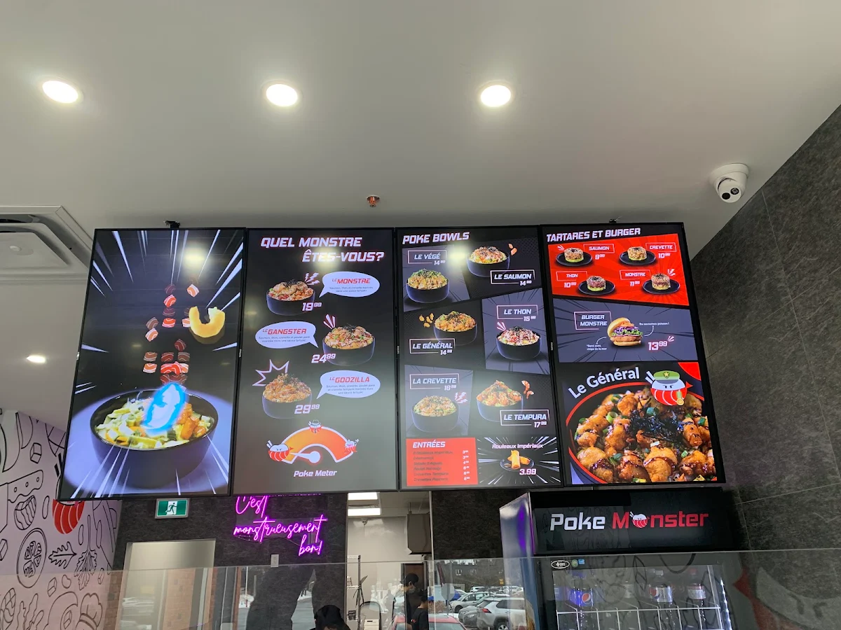 Menu, Poke Monster (Boul St-Charles)