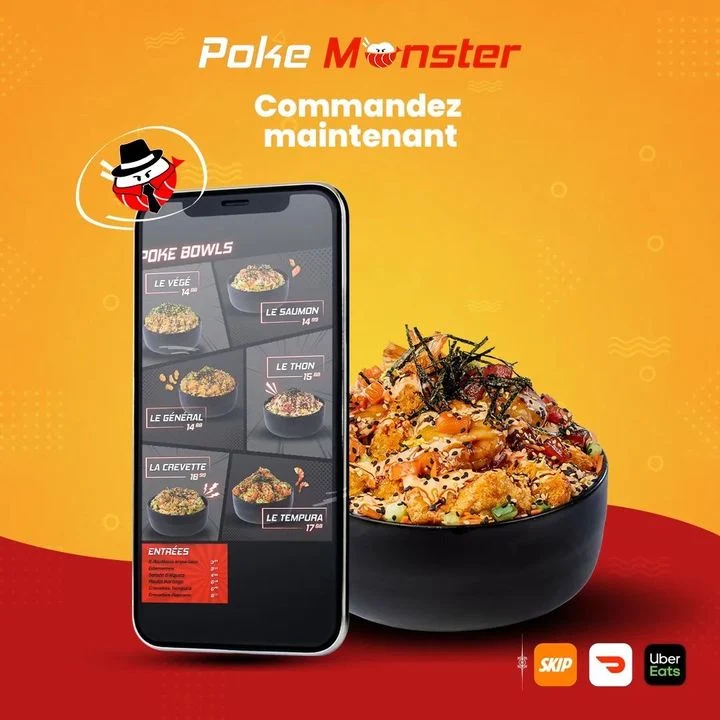 Menu, Poke Monster (Boul St-Charles)