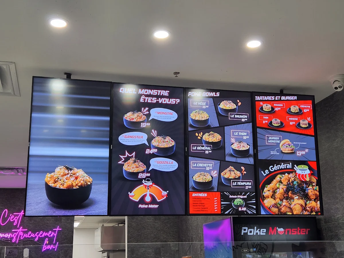Menu, Poke Monster (Boul St-Charles)