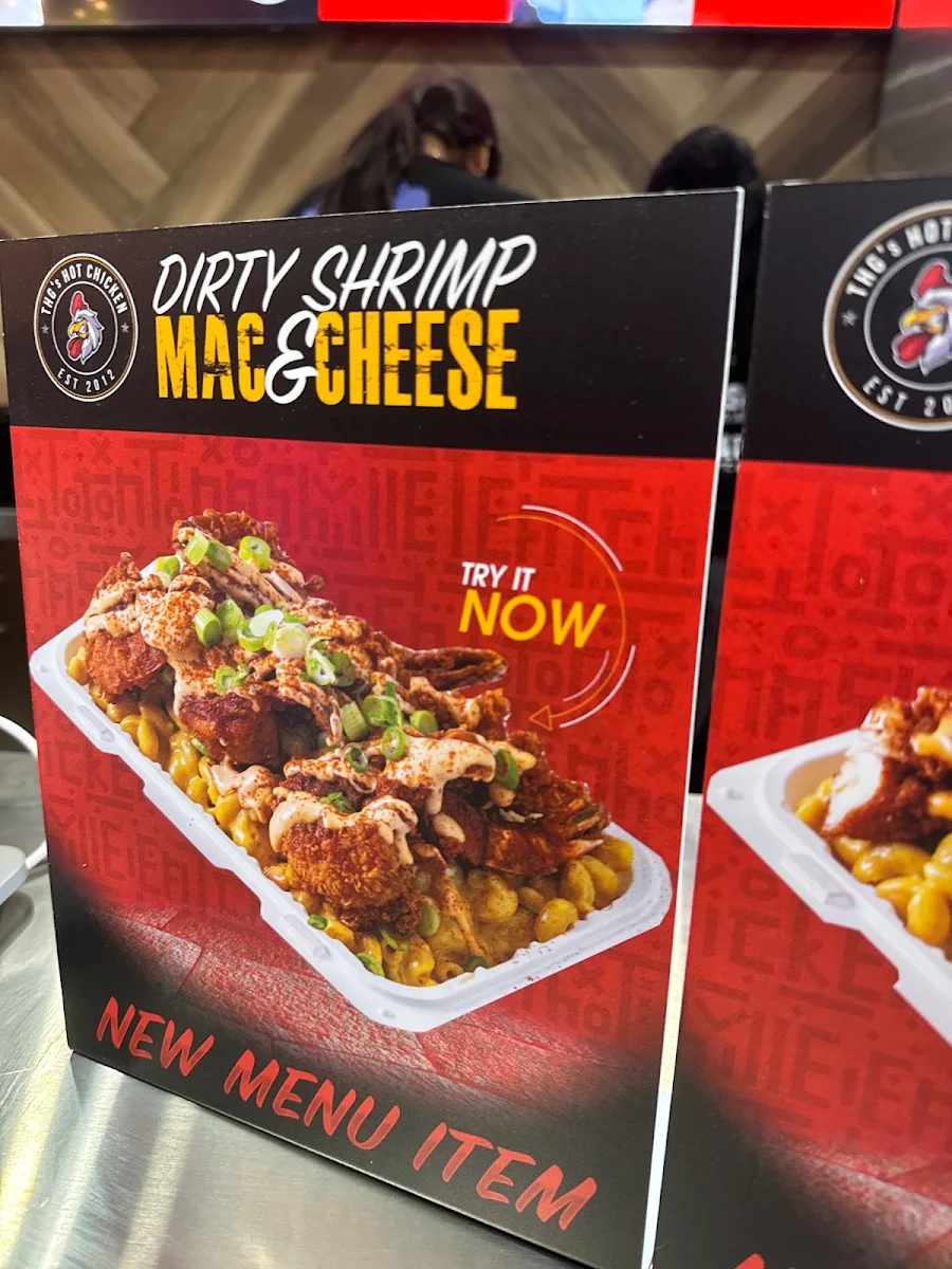 Menu, THG's Hot Chicken