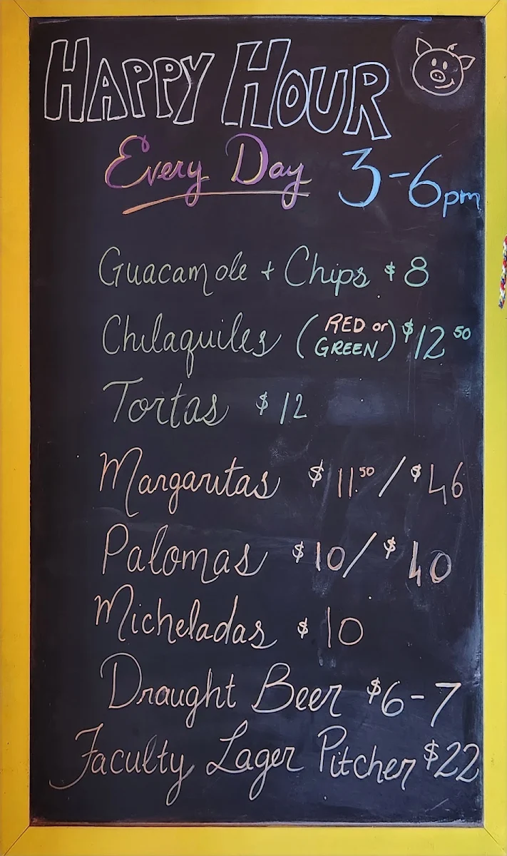 Menu, Chancho Tortilleria