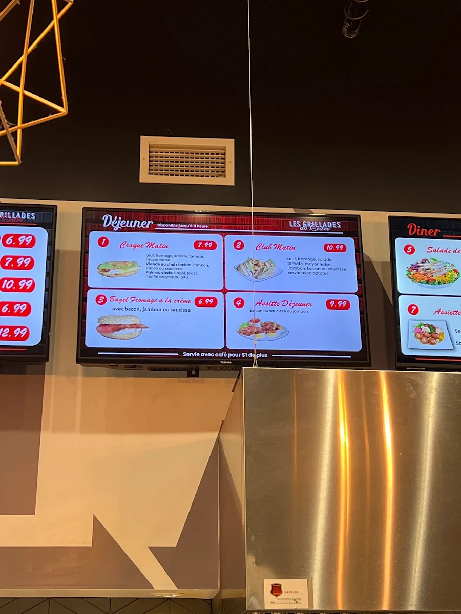 Menu, Les Grillades du Cèdre