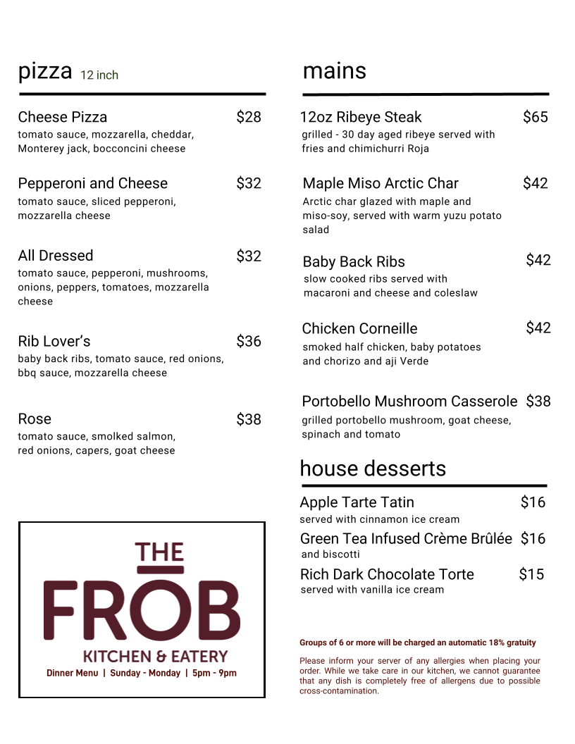 Menu photo 1