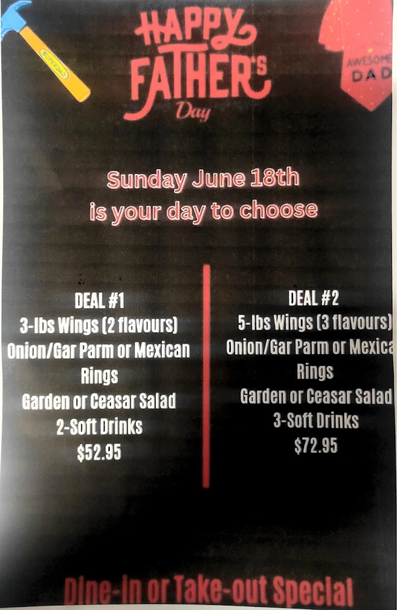 Menu, Wing House