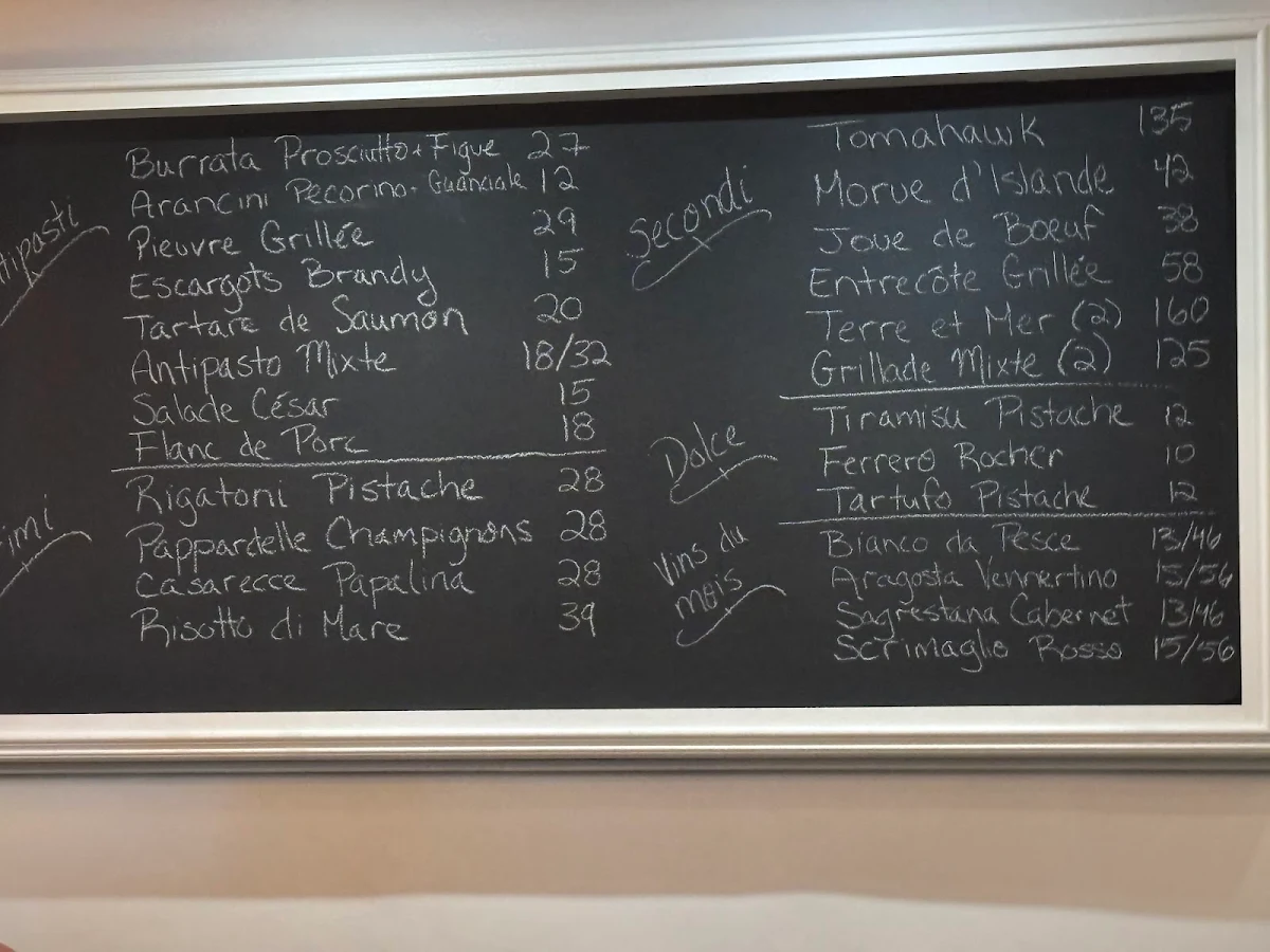 Menu, Restaurant Pulcinella