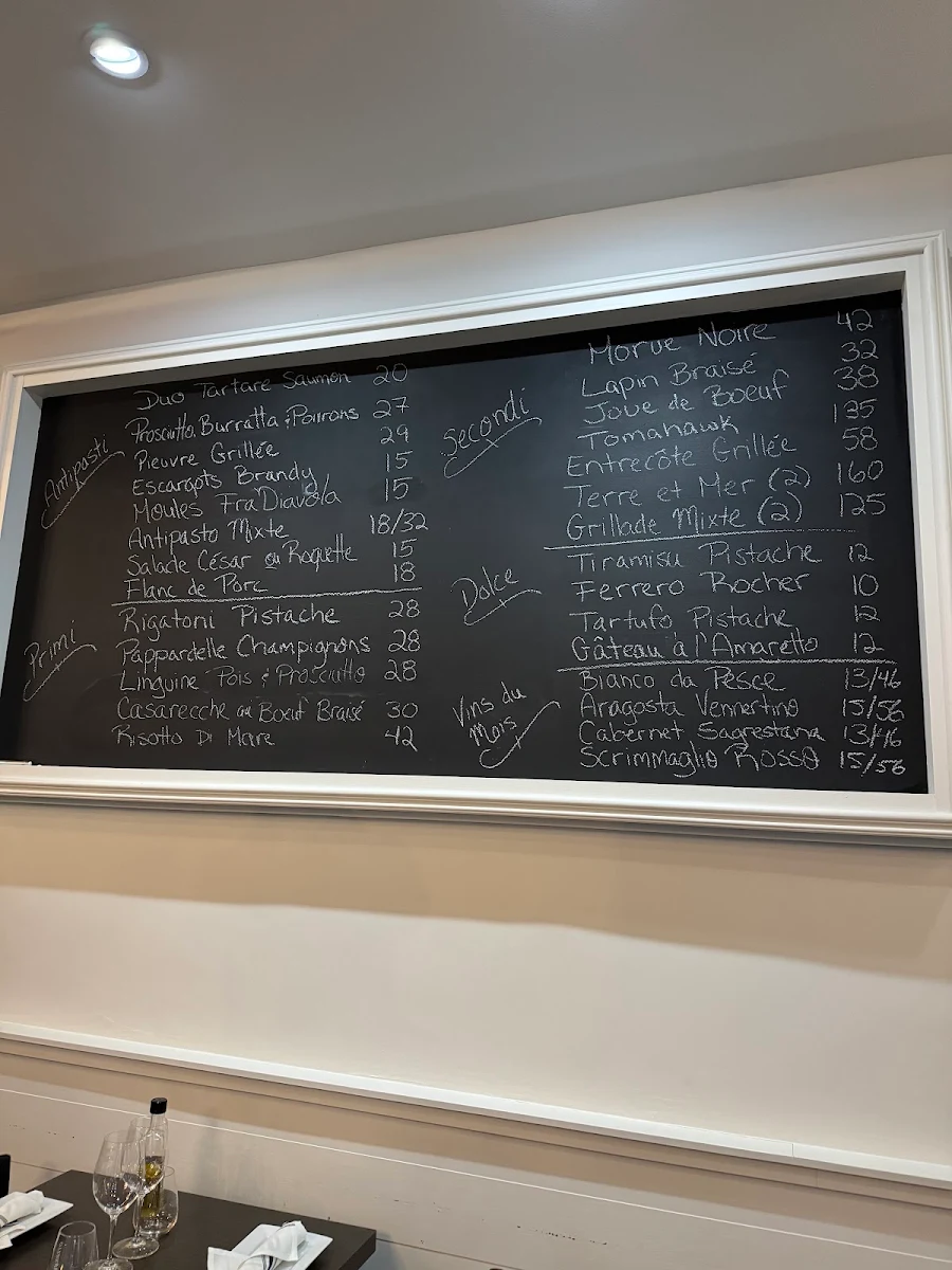 Menu, Restaurant Pulcinella