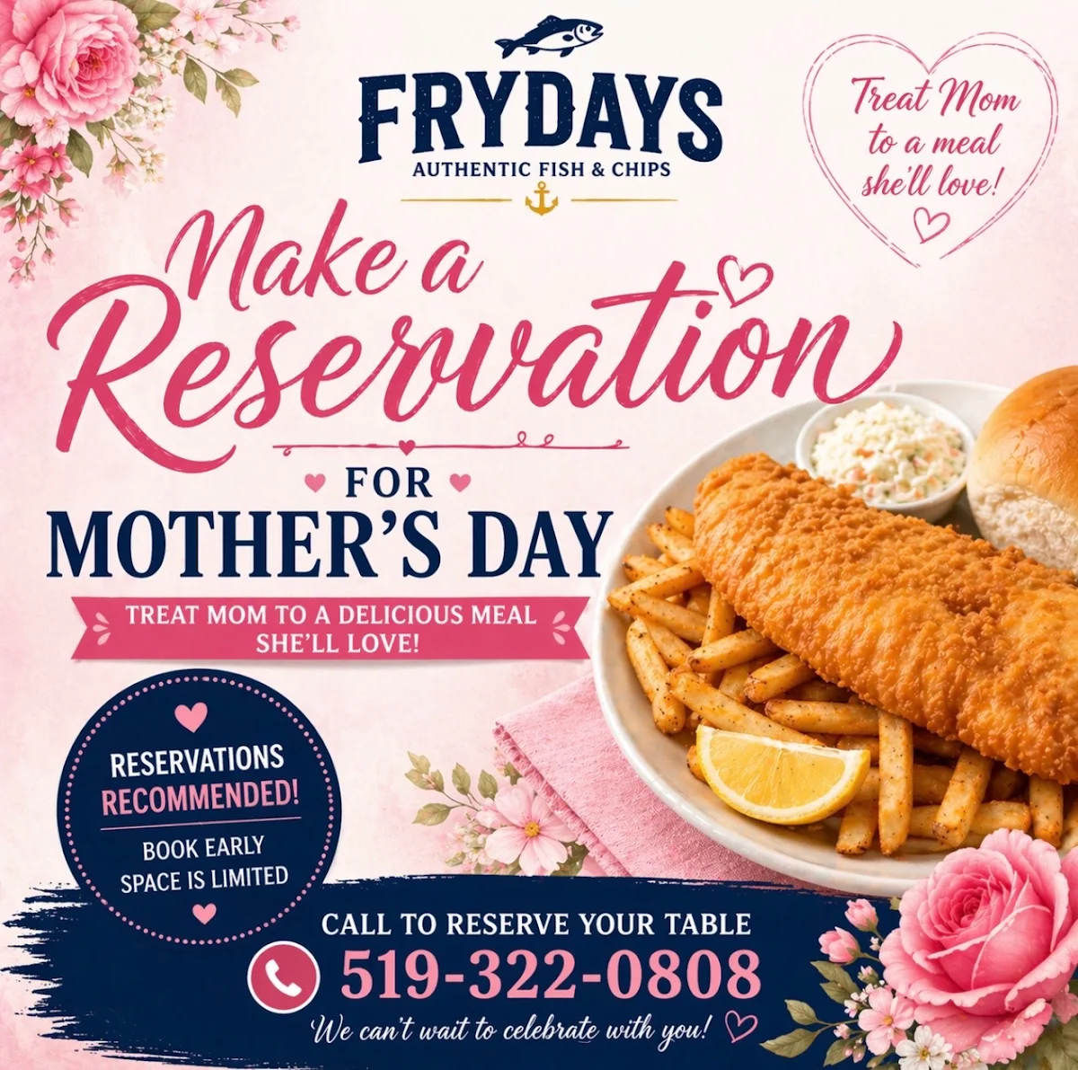 Menu, Frydays Authentic Fish & Chips
