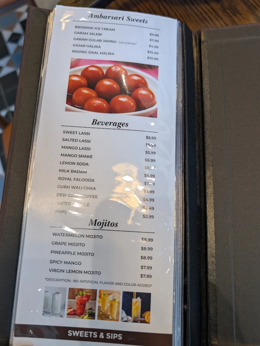 Menu, Ambarsari Kulcha Blvd