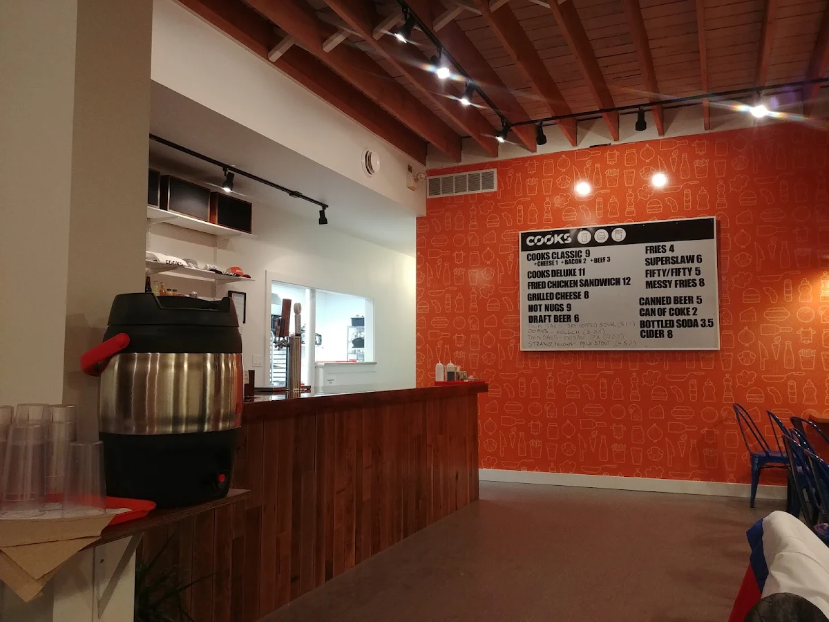 Menu, COOKS Restaurant