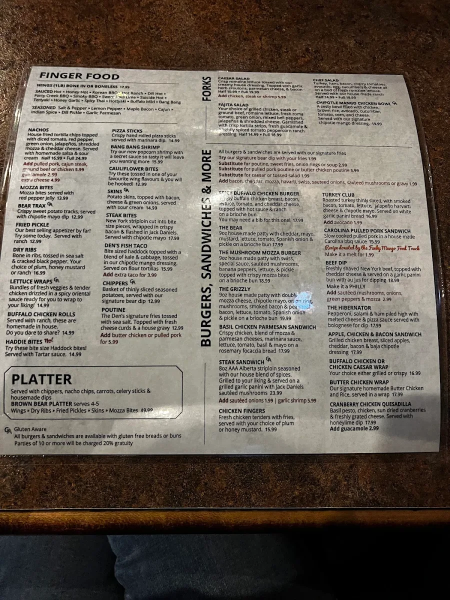 Menu photo 1