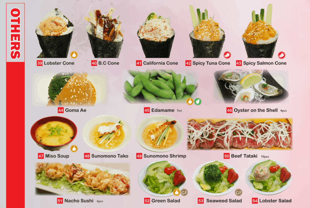 Menu, Kinjo Sushi & Grill