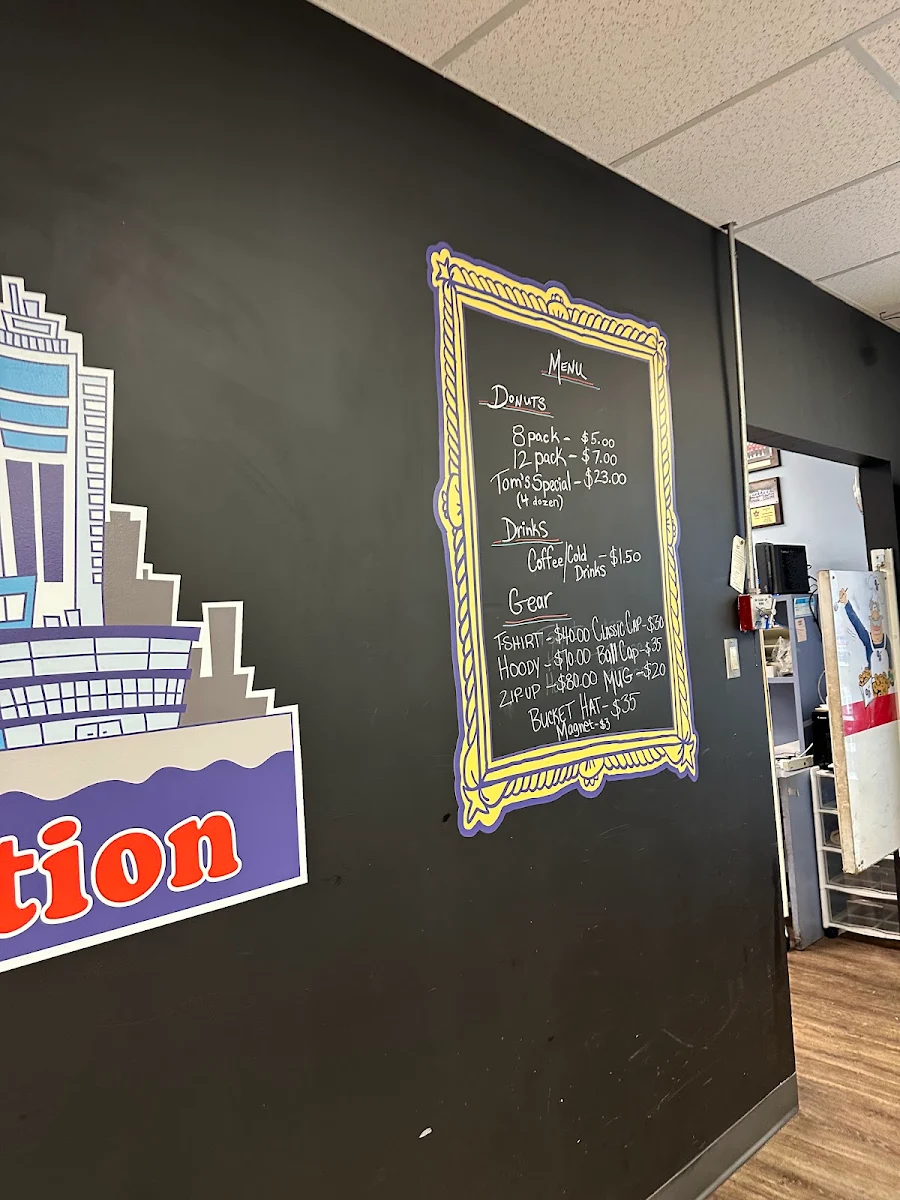 Menu, Tiny Tom Donuts Ltd
