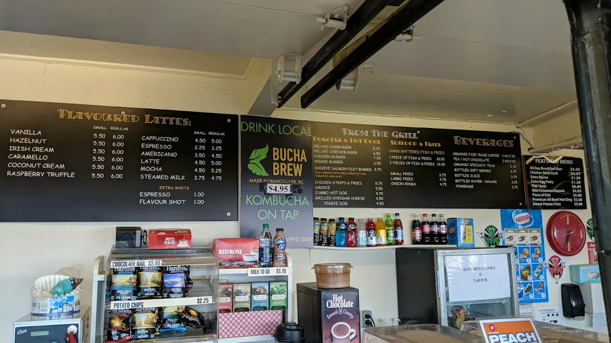 Menu, Locarno Beach Concession