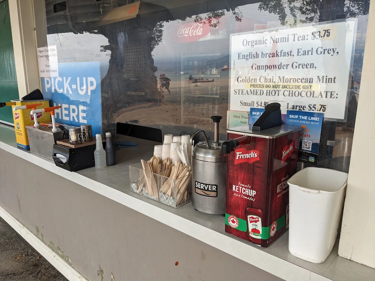 Menu, Locarno Beach Concession