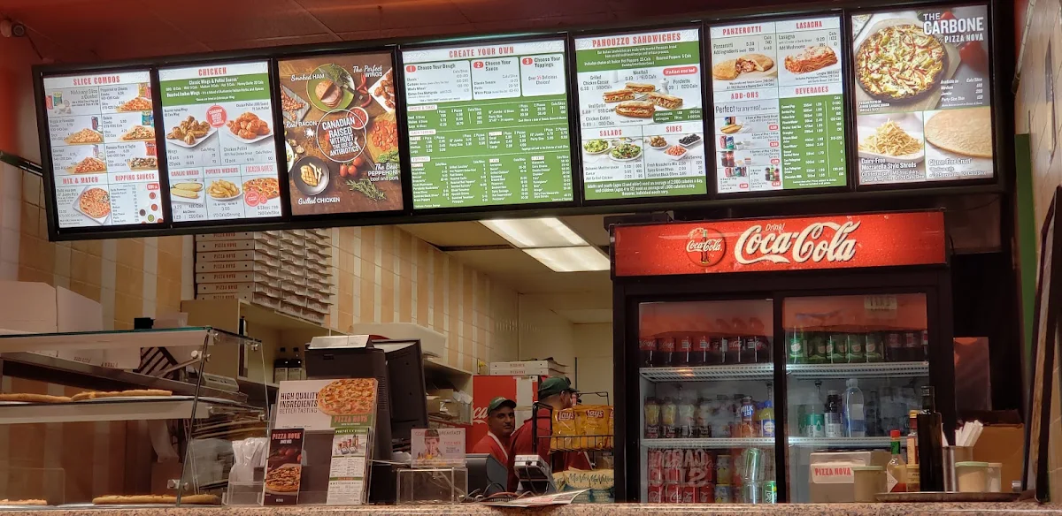Menu, Pizza Nova