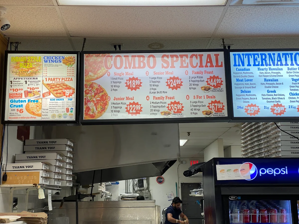 Menu, Grabb a Pizza
