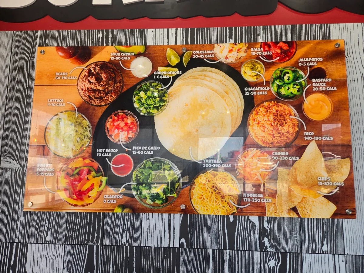 Menu, Fat Bastard Burrito