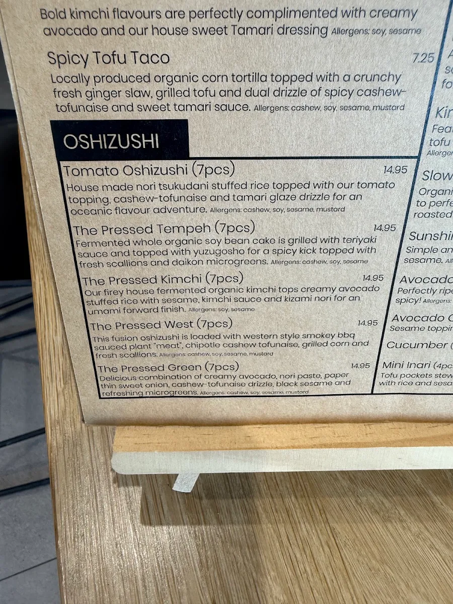 Menu, WholeLifeGo