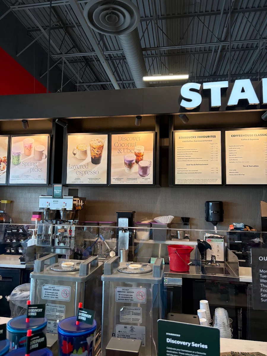 Menu, Starbucks Coffee Company