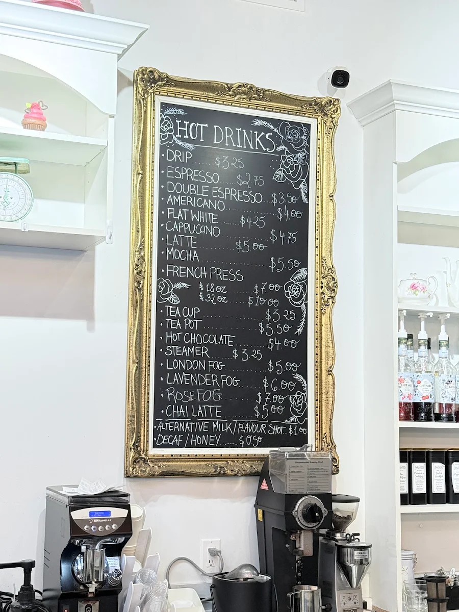 Menu, The Art of Cake